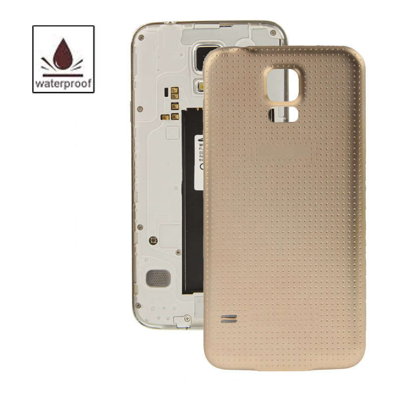 For Galaxy S5 / G900 Original Plastic Material Battery Housing Door Cover with Waterproof Function (