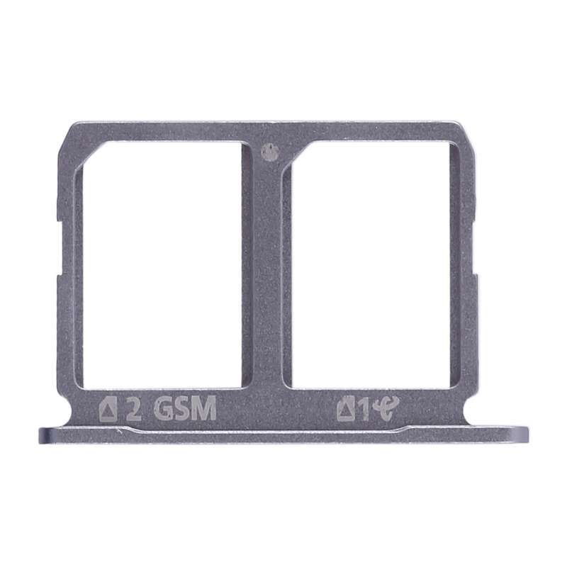 For Galaxy S6 2 SIM Card Tray (Silver)