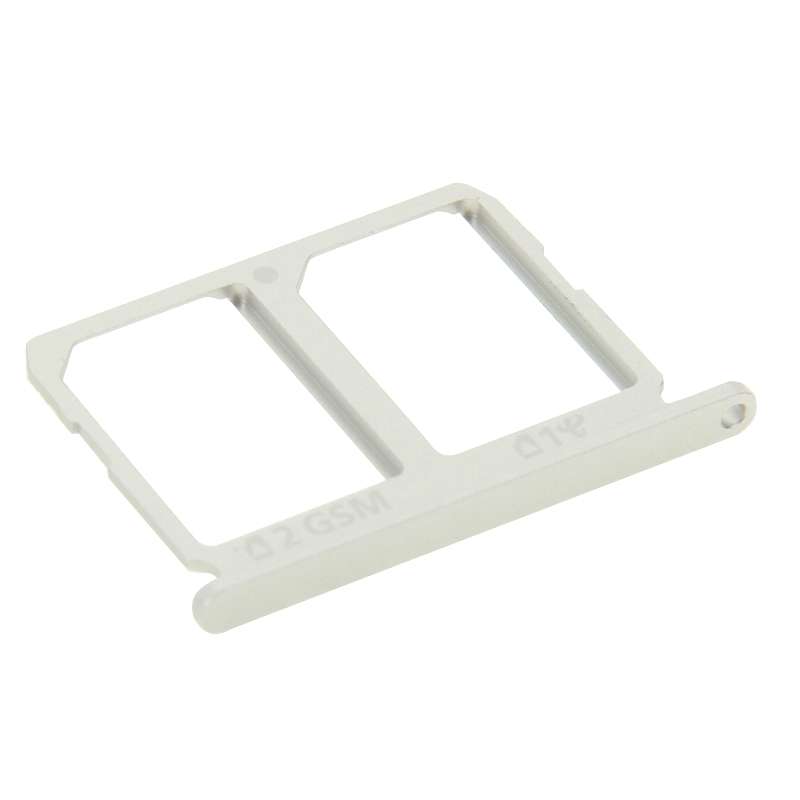 For Galaxy S6 2 SIM Card Tray (Silver)
