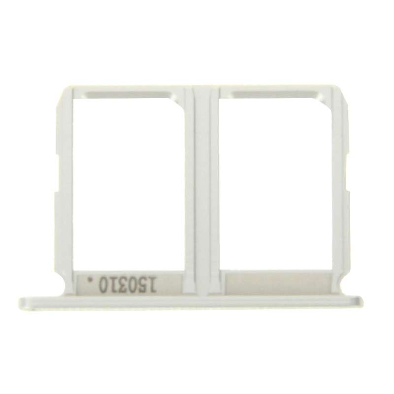 For Galaxy S6 2 SIM Card Tray (Silver)