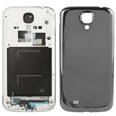 For Samsung Galaxy S IV / i9500 Original Middle Frame Bezel with Back Cover (Black)