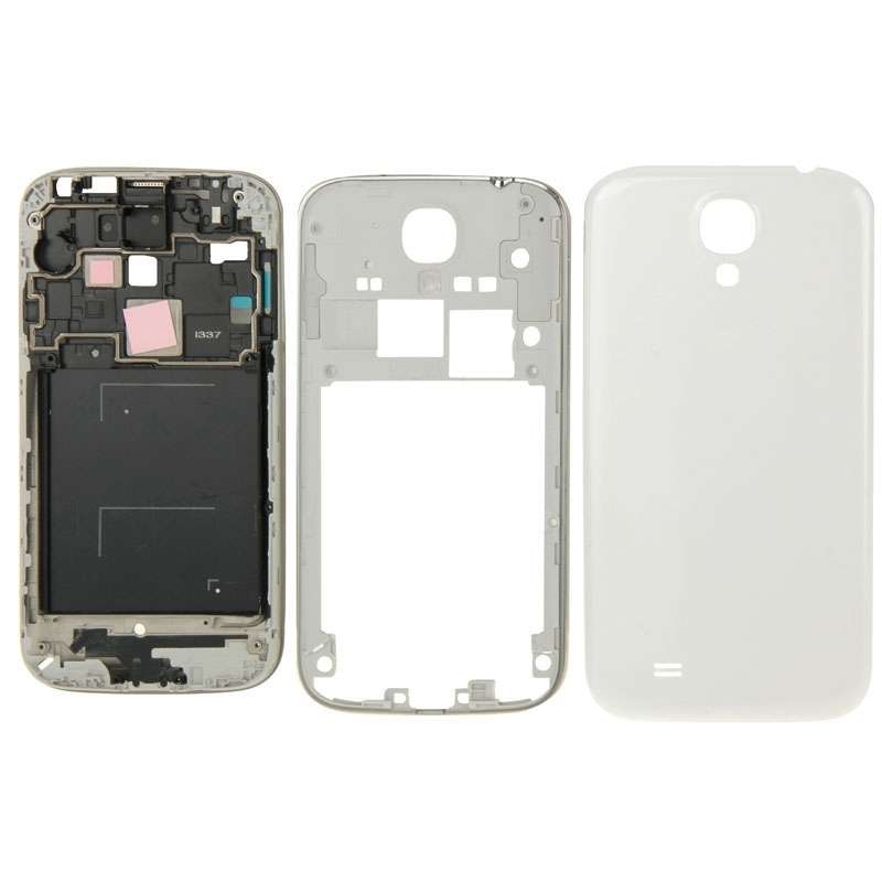 For Galaxy S4 / i337 Full Housing Faceplate Cover (White)