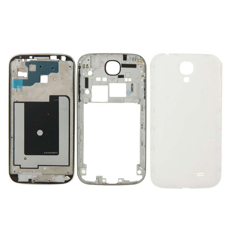 For Galaxy S4 / i337 Full Housing Faceplate Cover (White)