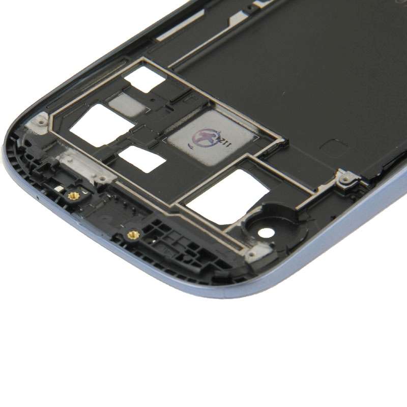 For Galaxy S III / i747 Full Housing LCD Frame Bezel Plate + Back Cover (Blue)
