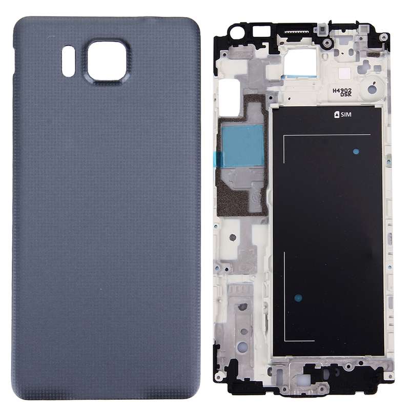 For Galaxy Alpha / G850 Full Housing Cover (Front Housing LCD Frame Bezel Plate + Battery Back Cover