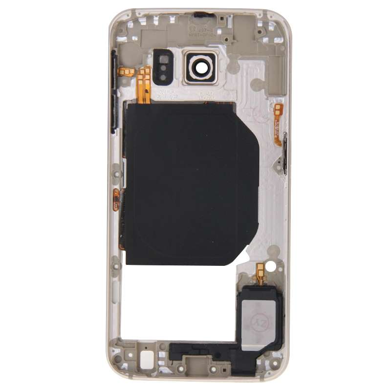 For Galaxy S6 / G920F Back Plate Housing Camera Lens Panel with Side Keys and Speaker Ringer Buzzer