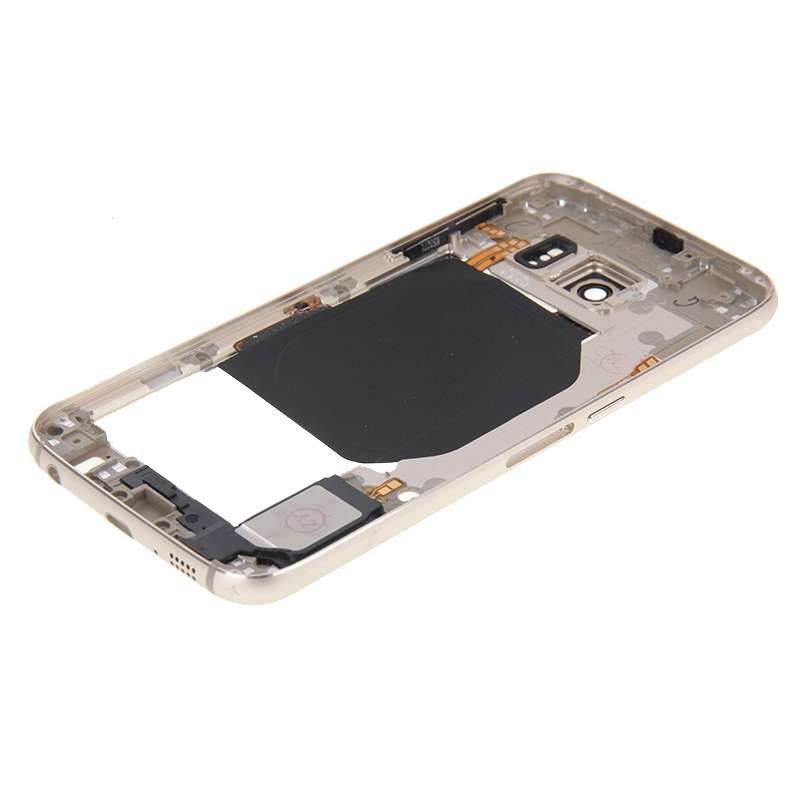 For Galaxy S6 / G920F Back Plate Housing Camera Lens Panel with Side Keys and Speaker Ringer Buzzer