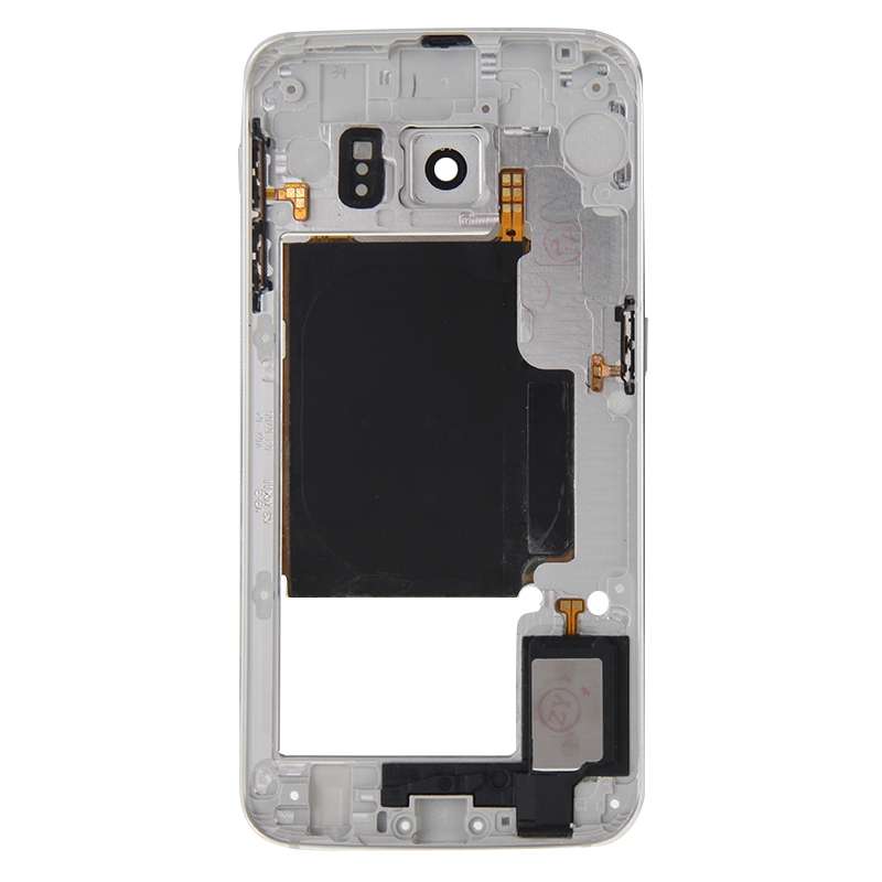 For Galaxy S6 Edge / G925 Back Plate Housing Camera Lens Panel with Side Keys and Speaker Ringer Bu