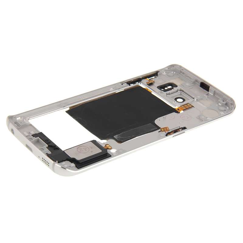 For Galaxy S6 Edge / G925 Back Plate Housing Camera Lens Panel with Side Keys and Speaker Ringer Bu