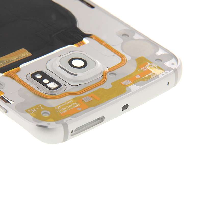 For Galaxy S6 Edge / G925 Back Plate Housing Camera Lens Panel with Side Keys and Speaker Ringer Bu