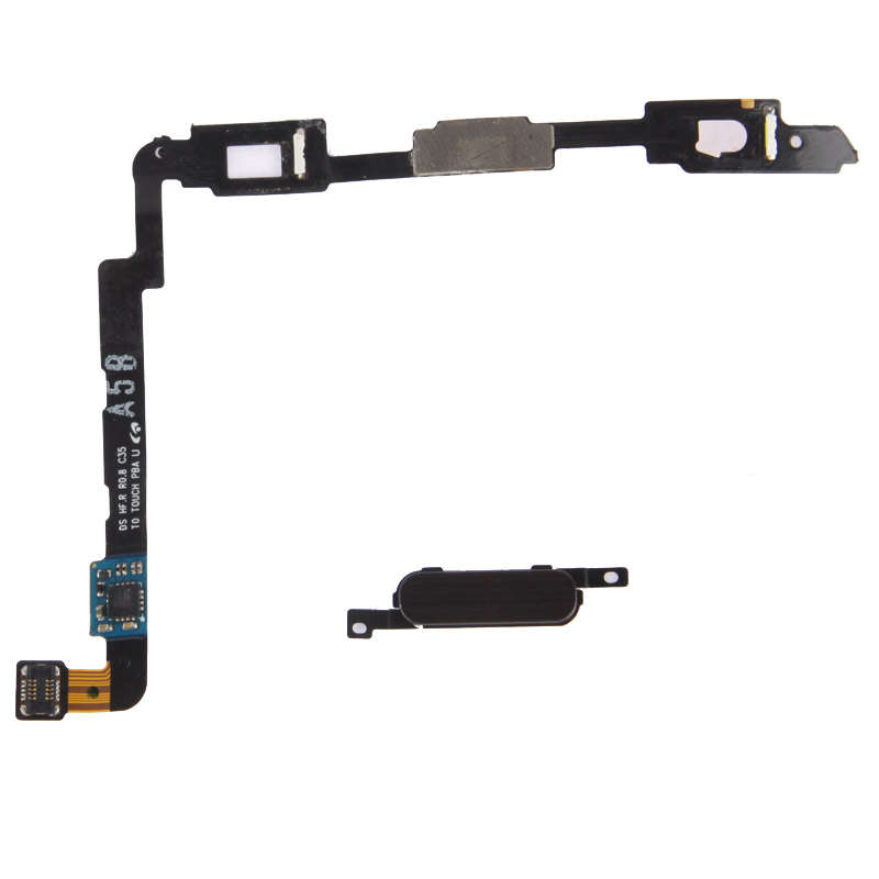 For Galaxy Note II / N7100 LCD Middle Board with Button Cable, (Black)