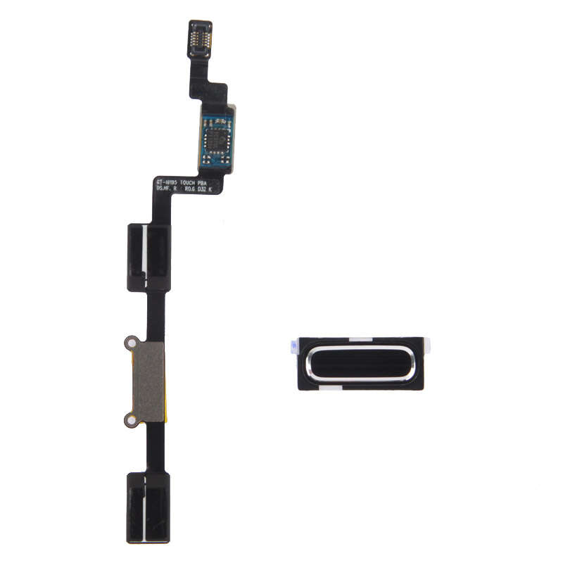 For Galaxy S4 Mini / i9195 LCD Middle Board with Button Cable, (Black)