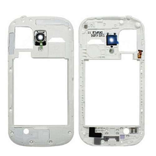 For Galaxy SIII mini / i8190 Middle Frame Bezel Back Plate Housing Camera Lens Panel (Black)