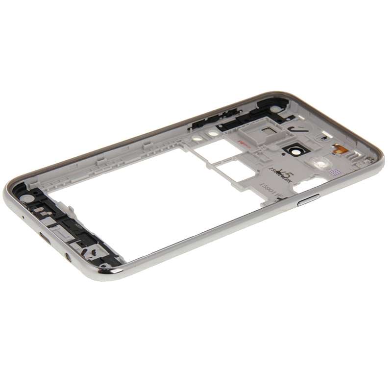 For Galaxy J7 Full Housing Cover (Middle Frame Bezel + Battery Back Cover) (White)