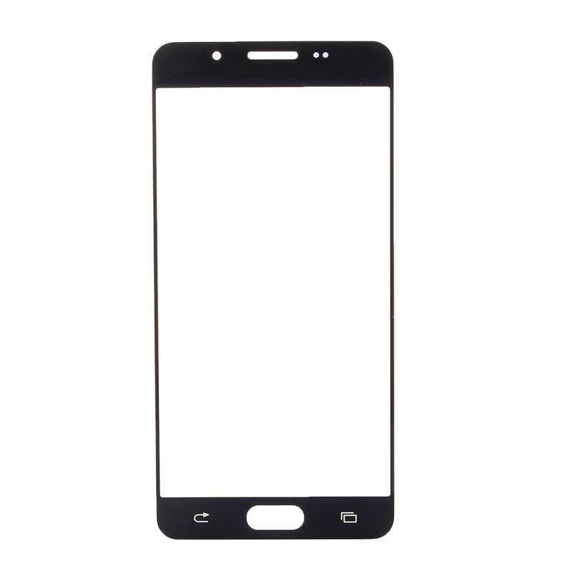 For Galaxy A7 (2016) / A710 Front Screen Outer Glass Lens (Black)