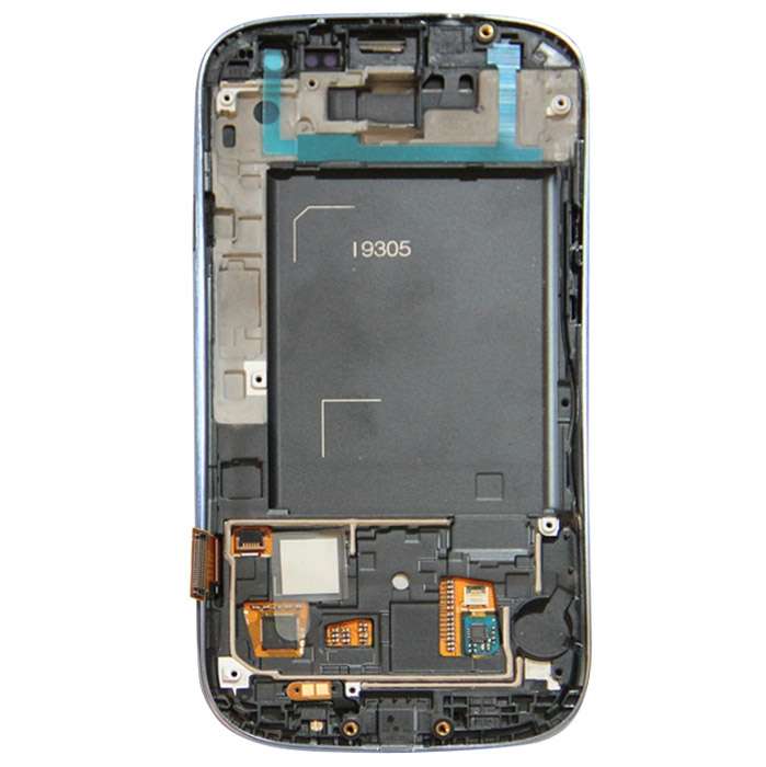 Original LCD Display + Touch Panel with Frame for Galaxy SIII LTE / i9305(Blue)
