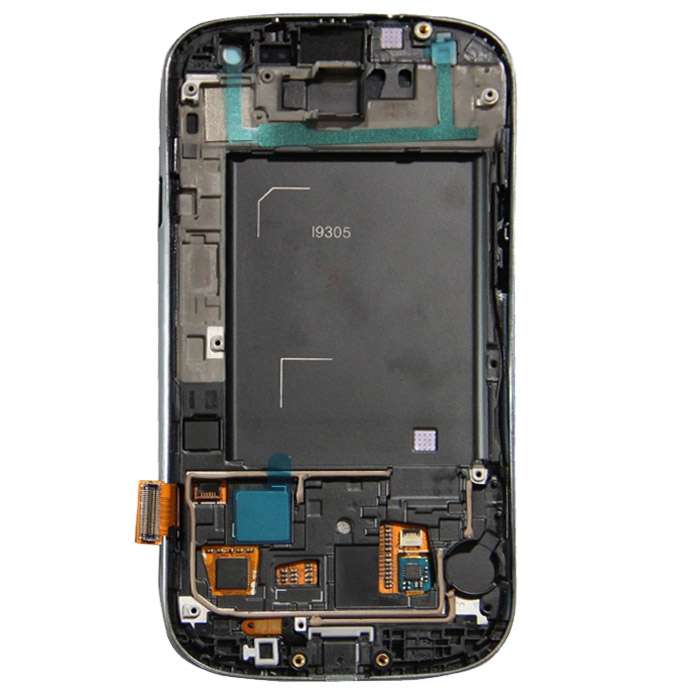 Original LCD Display + Touch Panel with Frame for Galaxy SIII LTE / i9305(Blue)