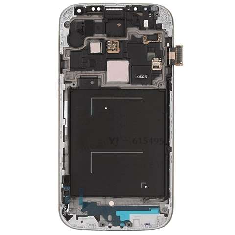 Original LCD Display + Touch Panel with Frame for Galaxy S4 / i9505(White)