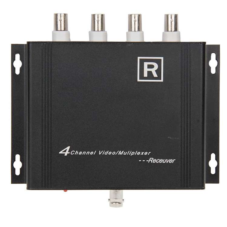 4 Channel Video Multiplexer Transmitter and Receiver(Black)