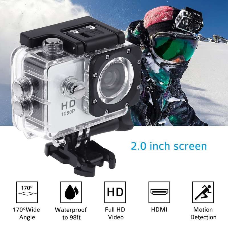 SJ4000 Full HD 1080P 2.0 inch LCD Sports Camcorder DV with Waterproof Case, Generalplus 6624, 30m De