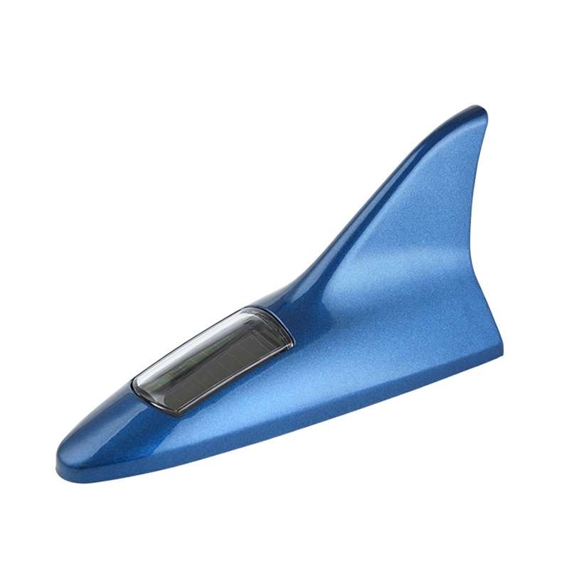 Solar Shark Fin High-positioned Alarm Light(Blue)