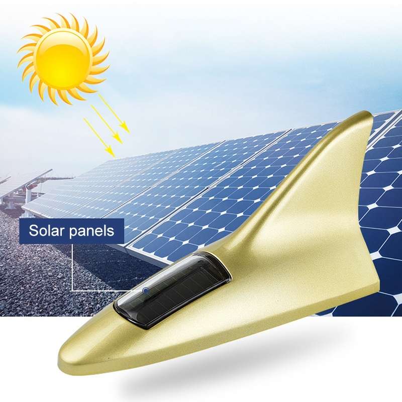 Solar Shark Fin High-positioned Alarm Light(White)