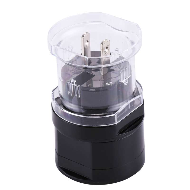 All in 1 EU + AU + UK + US Plug Travel Universal Adaptor(White)