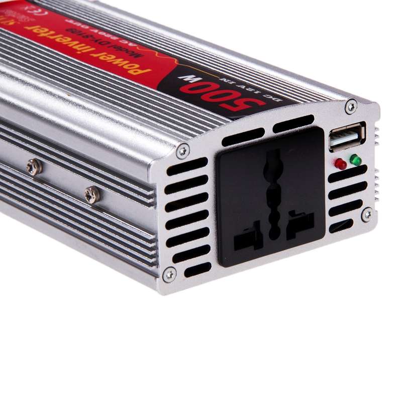 SUVPR DY-8109 500W DC 12V to AC 220V Car Power Inverter with 500mA USB Port & Universal Power Socket