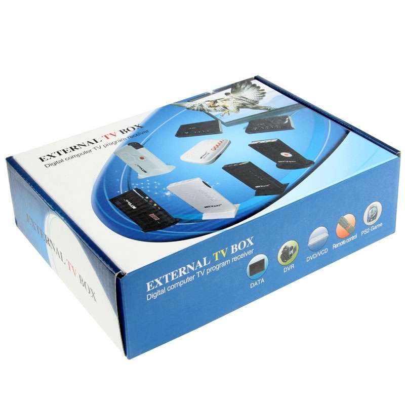 Global Mini LCD TV Receiver Box Digital Computer VGA TV Programs Tuner Receiver Dongle Monitor, Mode