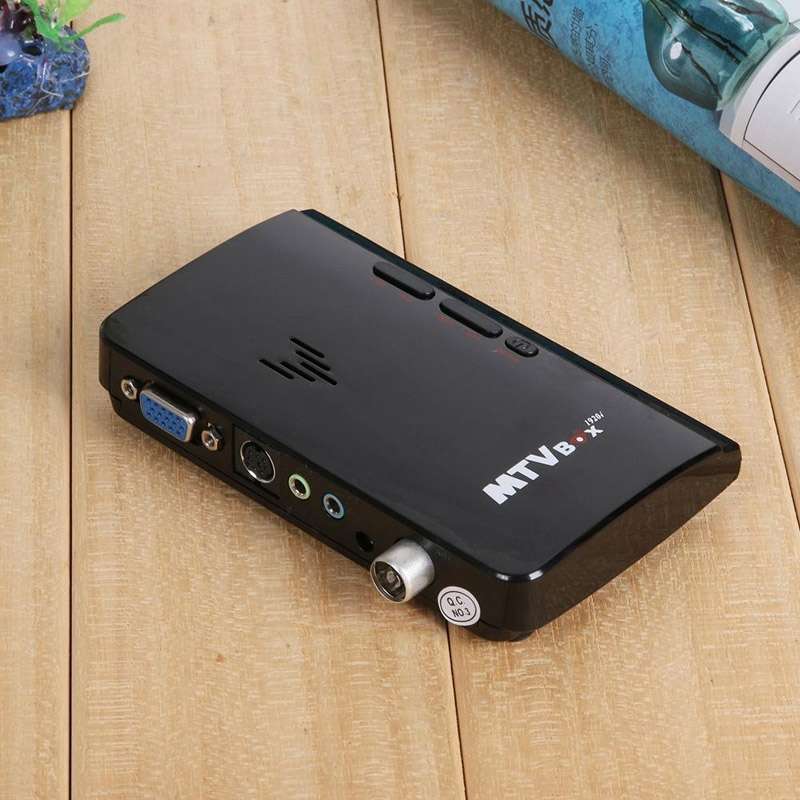 Global Mini LCD TV Receiver Box Digital Computer VGA TV Programs Tuner Receiver Dongle Monitor, Mode