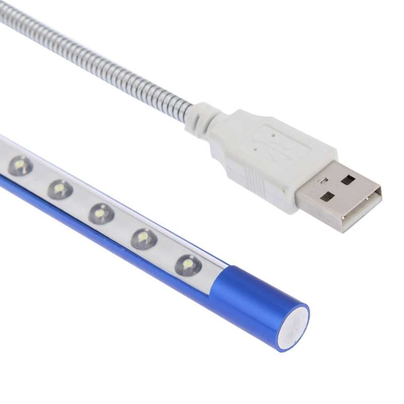 10-LED Portable Ultra Bright USB LED Light(Black)