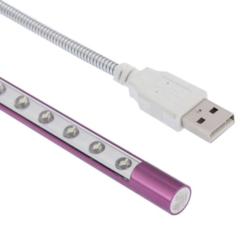 10-LED Portable Ultra Bright USB LED Light(Gold)