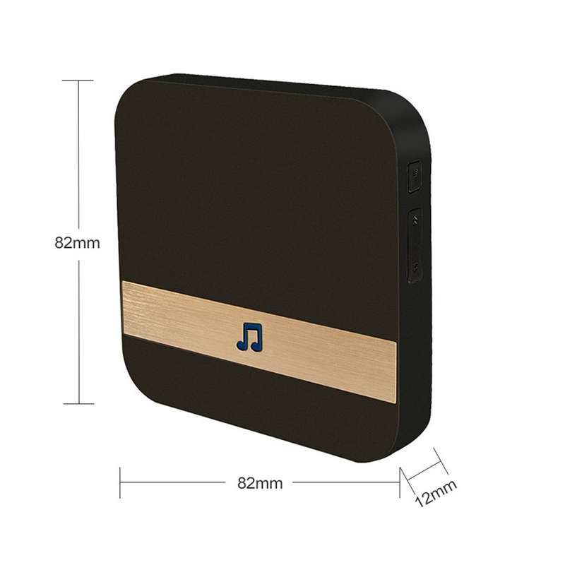 B10 52 Chimes 110dB Doorbell Receiver Low Power Consumption Home Door Tools, US Plug, AC 90-260V