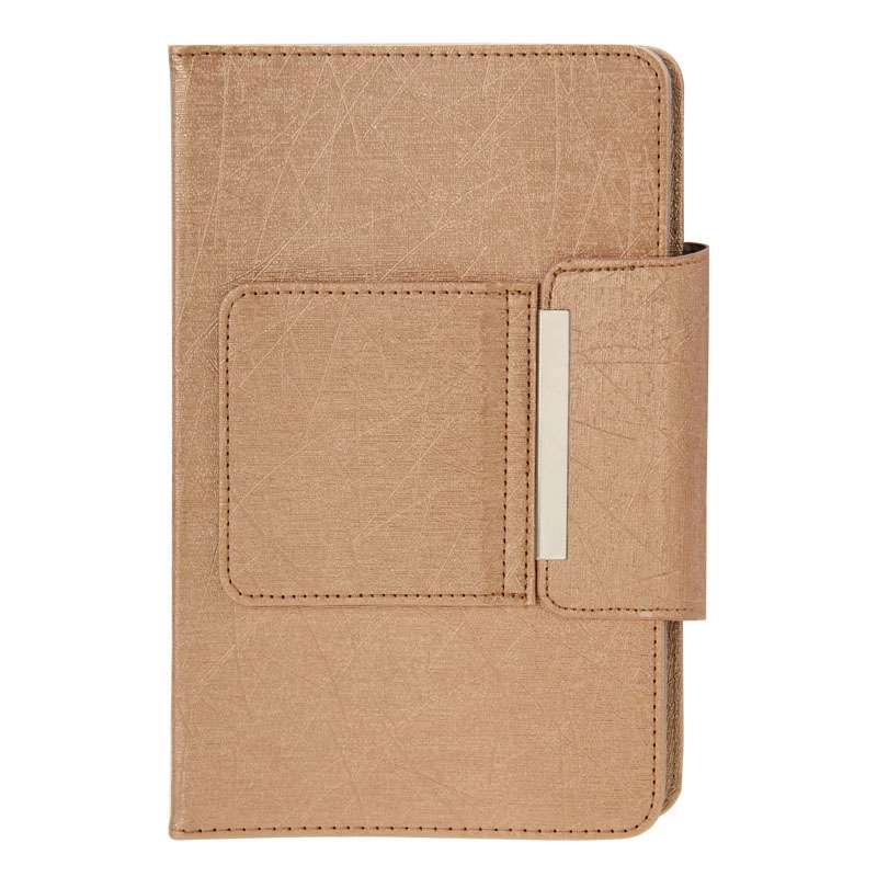 Universal Leather Tablet Case with Separable Bluetooth Keyboard and Holder for 7 inch Tablet PC(Gold