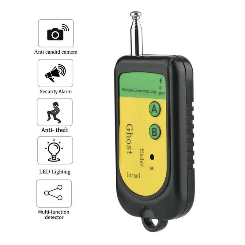 Ghost Detector Signal Bug RF Detector Finder Scanner Monitor Checker Pinhole Surveillance Camera Wir