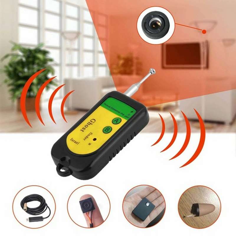Ghost Detector Signal Bug RF Detector Finder Scanner Monitor Checker Pinhole Surveillance Camera Wir