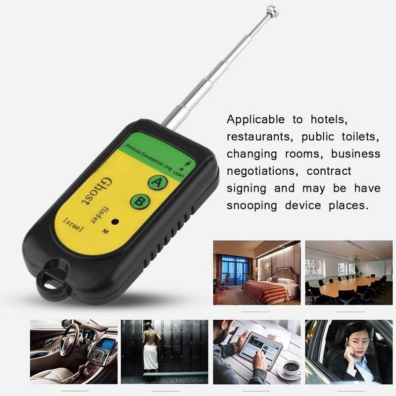 Ghost Detector Signal Bug RF Detector Finder Scanner Monitor Checker Pinhole Surveillance Camera Wir