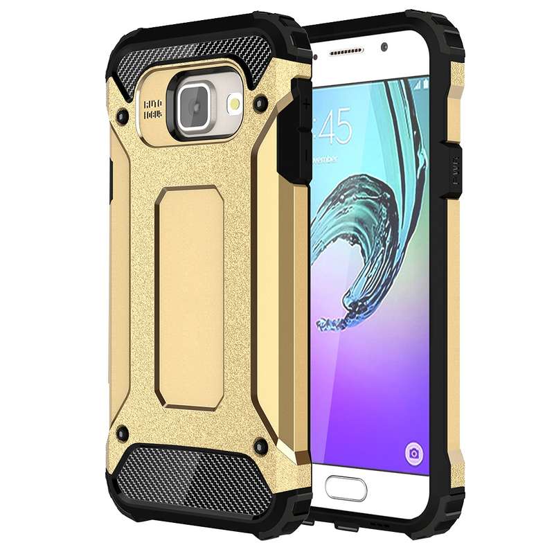 For Galaxy A3 (2016) / A310 Tough Armor TPU + PC Combination Case(Dark Blue)