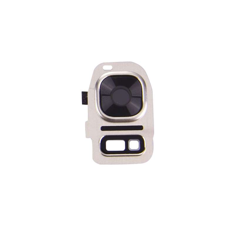 For Galaxy S7 / G930 10pcs Rear Camera Lens Cover + Flashlight Bracker (Black)