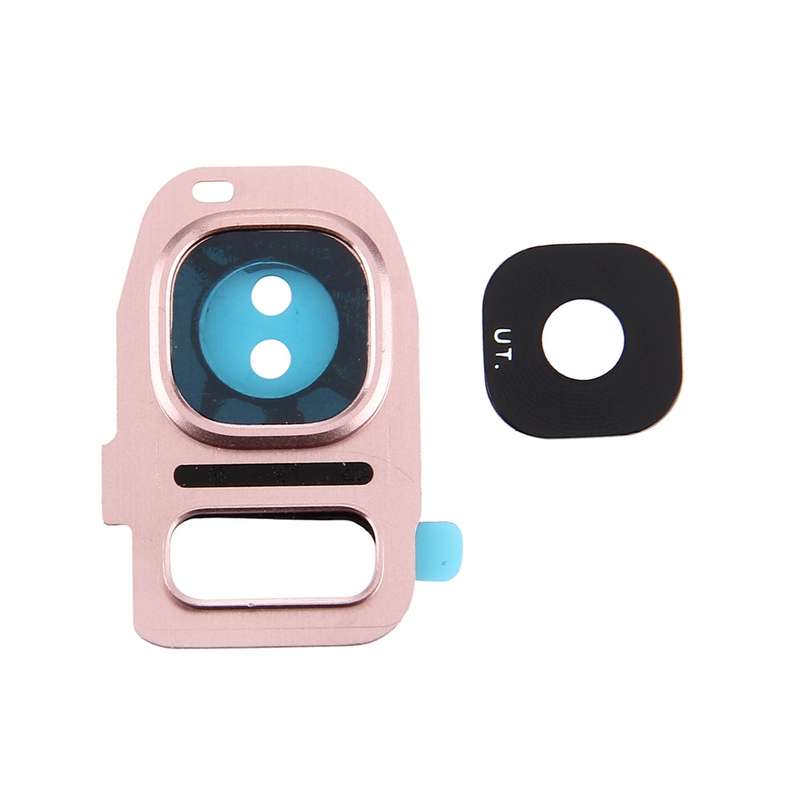 For Galaxy S7 / G930 10pcs Rear Camera Lens Cover + Flashlight Bracker (Black)