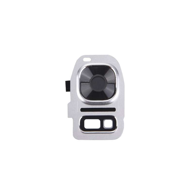 For Galaxy S7 / G930 10pcs Rear Camera Lens Cover + Flashlight Bracker (Black)