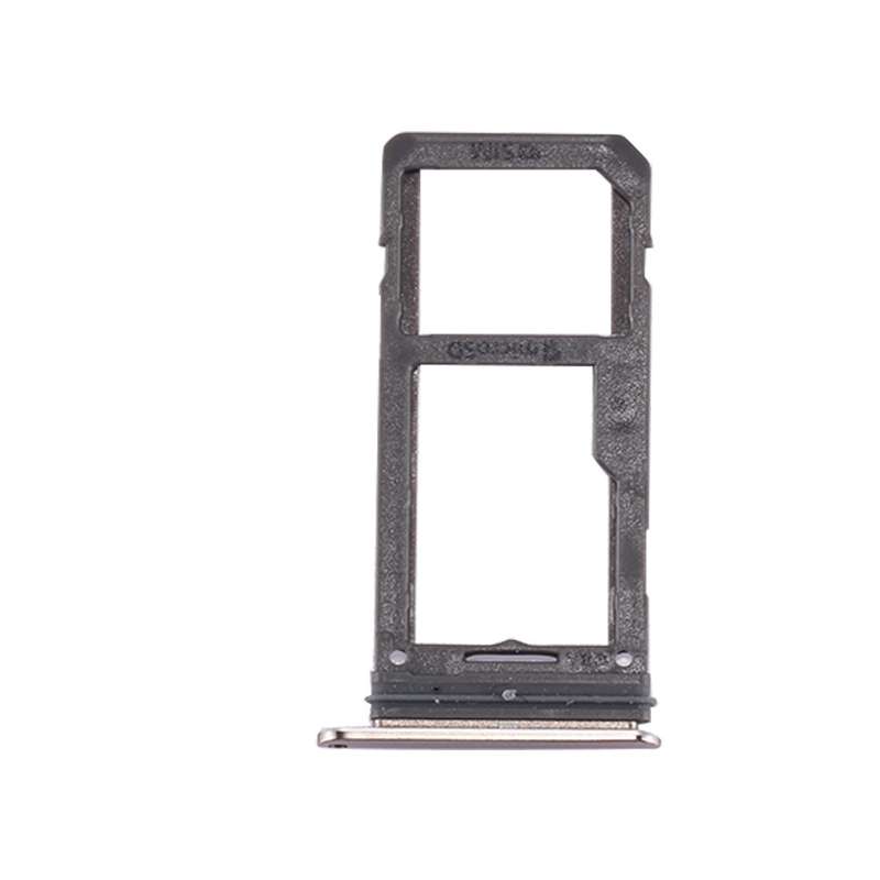 For Galaxy S8 SIM Card Tray + Micro SD Tray (Silver)