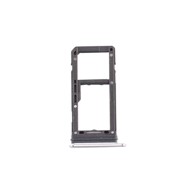 For Galaxy S8 SIM Card Tray + Micro SD Tray (Silver)
