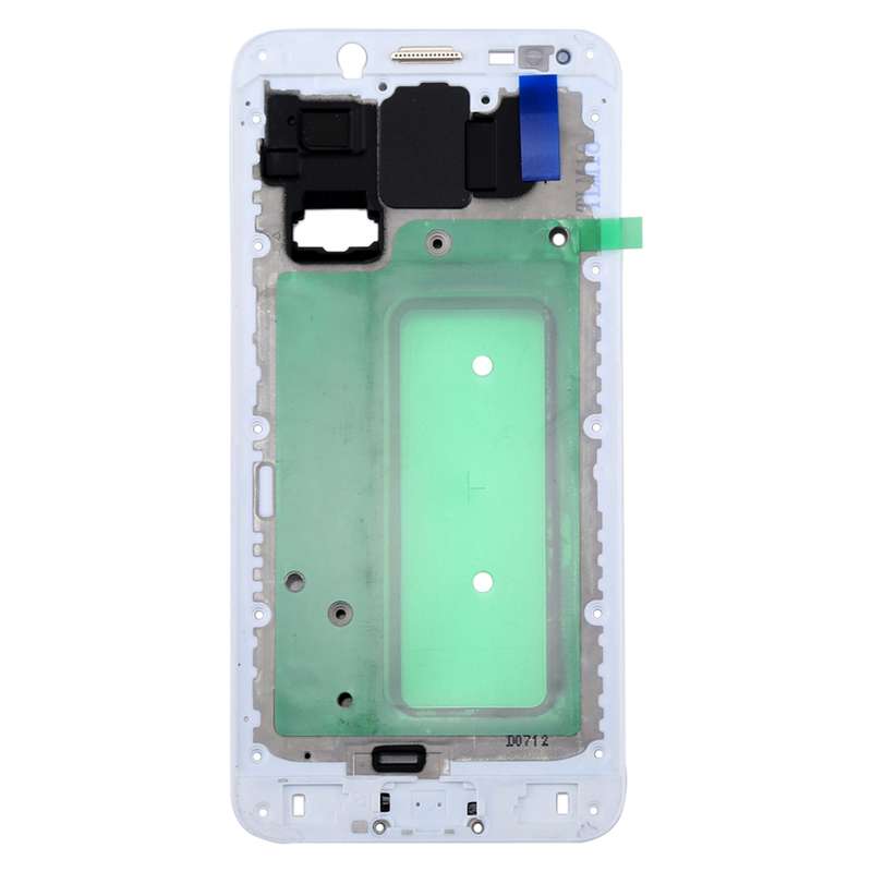 For Galaxy C8 Front Housing LCD Frame Bezel Plate(Black)