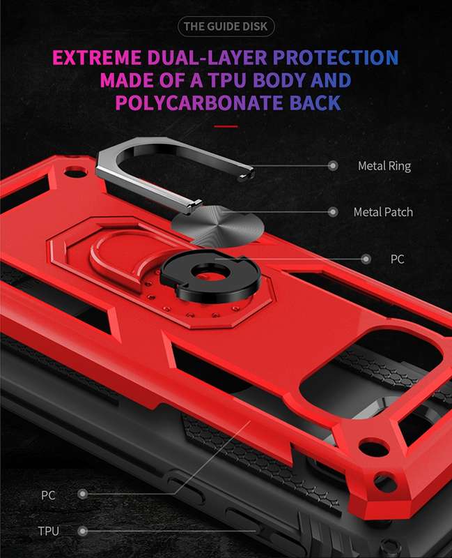 Sergeant Armor Shockproof TPU + PC Protective Case for Galaxy S10e, with 360 Degree Rotation Holder(