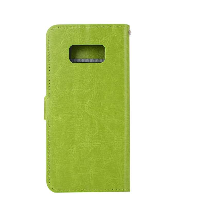 For Galaxy S8 Retro Crazy Horse Texture Horizontal Flip Leather Case with Holder & Card Slots & Wall