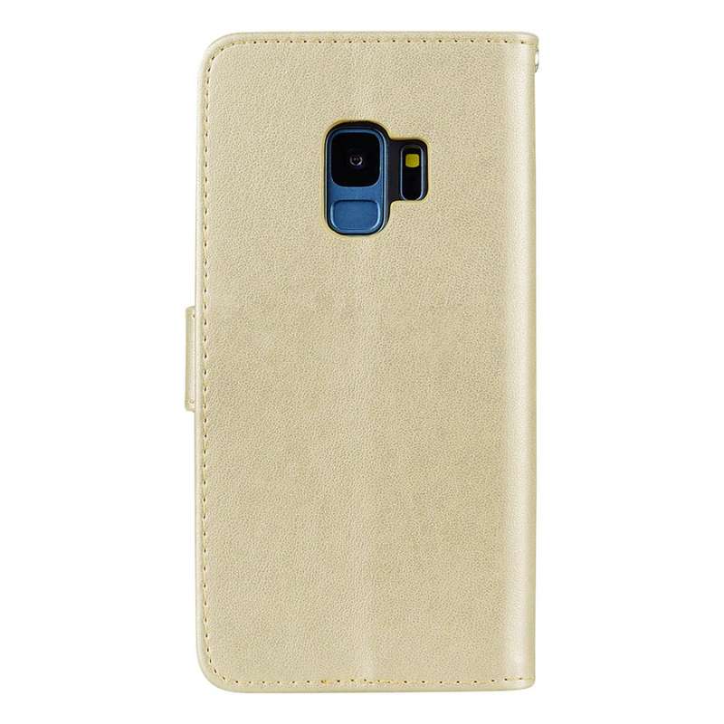 For Galaxy S9 Rose Embossed Horizontal Flip Environmental PU Leather Case with Holder & Card Slots &