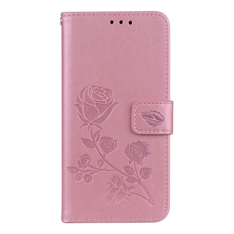 For Galaxy S9 Rose Embossed Horizontal Flip Environmental PU Leather Case with Holder & Card Slots &
