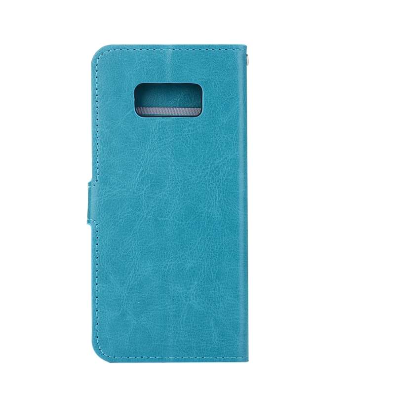 For Galaxy S8 Retro Crazy Horse Texture Horizontal Flip Leather Case with Holder & Card Slots & Wall