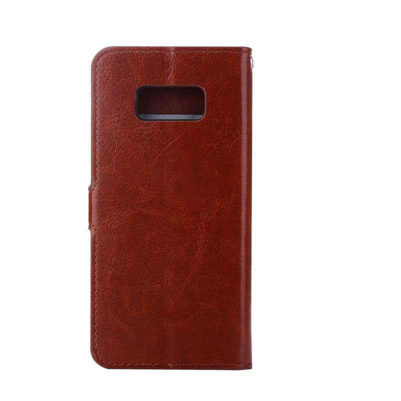 For Galaxy S8 Retro Crazy Horse Texture Horizontal Flip Leather Case with Holder & Card Slots & Wall